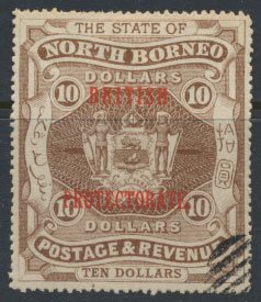 North Borneo  SG 145  CTO   OPT  see scans & details