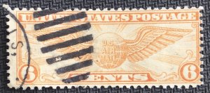 US #C19 Used Duplex Cancel Single Winged Globe SCV $.25 L23