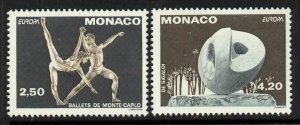 Monaco 1861-2 MNH EUROPA, Ballet, Sculpture