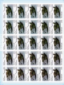 Senegal 1991 Sc#914/917  Reptiles Mini-Sheetlet of 25 Imperforated !!!