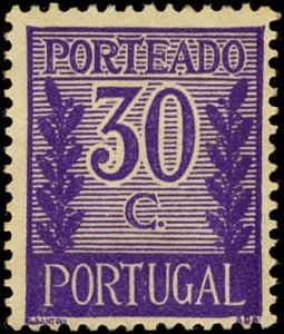 Portugal Scott #J57 F-VF/MH - 1940 30c purple Postage Due