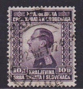 Yugoslavia   #35  used 1924  King Alexander  10d