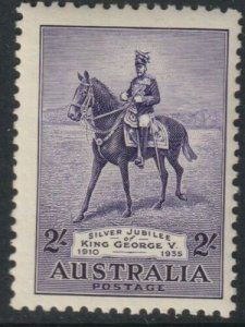 Sc# 154 Australia 1935 GV on charger Anzac 2/ issue MNH CV $85.00 