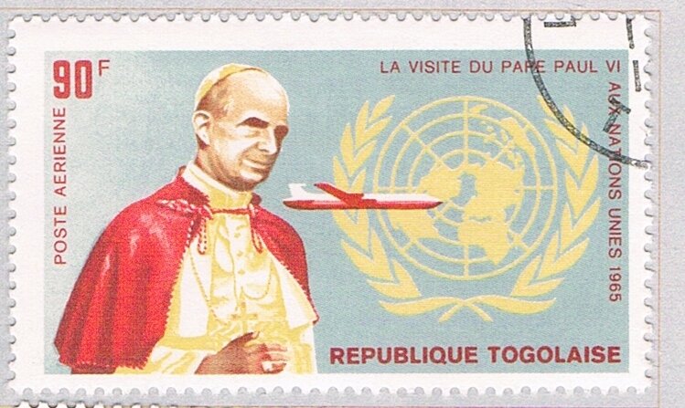Togo C50 Used Pope at the UN 1966 (BP72903)