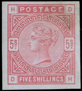 SG176 SPEC K11, SCARCE 5s rose, M MINT. Cat £4750. BLUED PAPER. IMPRIMATUR. DH