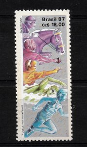 BRAZIL 1987 PAN AMERICAN SPORT GAMES HORSE RIDING SWIMMING SPORTS 1 VAL COMPLETE 