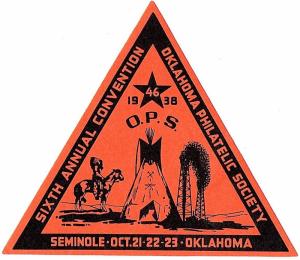 1938 Oklahoma Philatelic Society Sixth Annual Convention, Seminole, Oklahoma