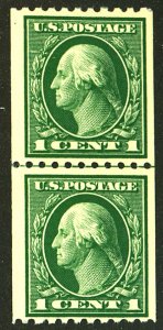 U.S. #441 MINT LINE PAIR OG NH