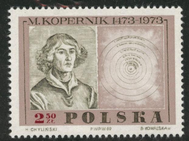 Poland Scott 1661 MNH** Copernicus 1969 stamp