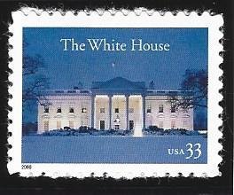 US #3445, The White House, M-NH*-