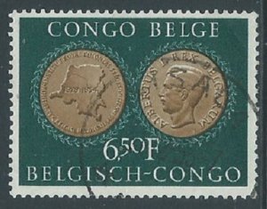Belgian Congo, Sc #289, 6.50fr Used