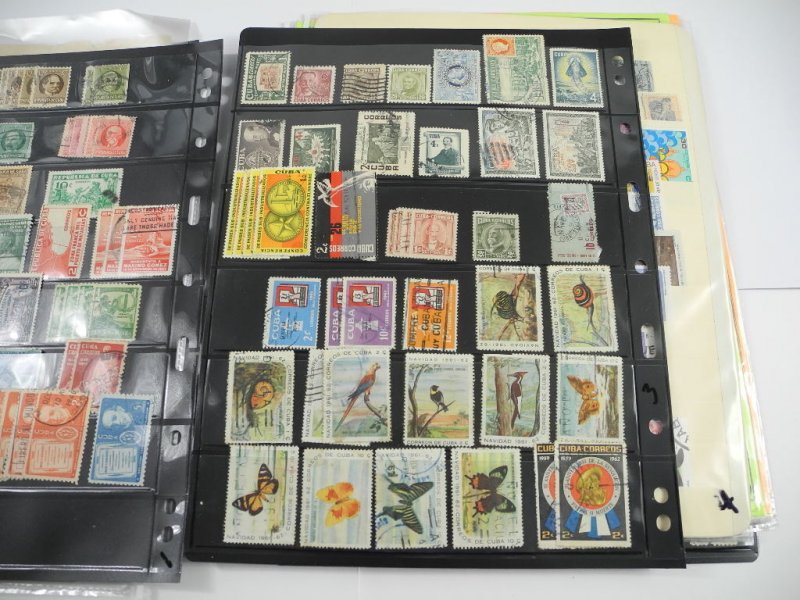 CUBA, Excellent Stamp Collection/accumulation of Stamps hinged on pages