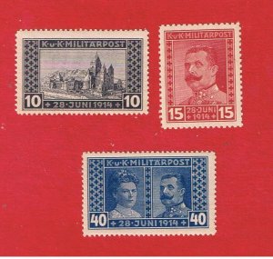 Bosnia & Herzegovina #B13-B15  MVFLH OG  Semi-Postal  Free S/H