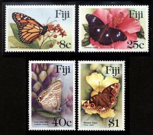 Fiji Scott 523-26 Butterflies Mint NH in Mounts jp