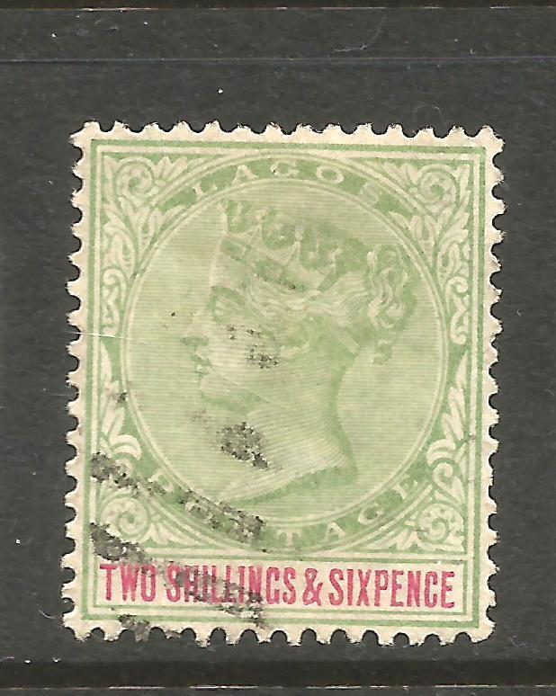 LAGOS  1887-02   2/6d   QV  FU  SG 39