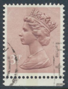 GB  Machin 3½p SG X860  1 band Used SC# MH40  see scans & details