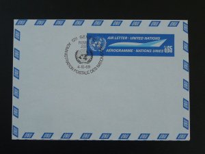 aviation air letter aerogramme postal stationery 1969 United Nations ref 99823