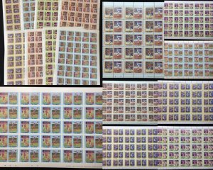 St Vincent Gren.Imperf Perf Sport Gymnastics Sheets x 8 MNH(400 Stamps)BLK18