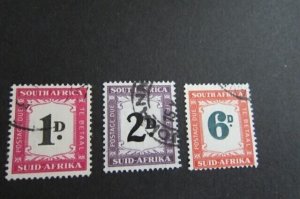 South Africa 1950 Sc J40.41,44 FU