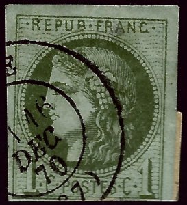 France Sc #38a Used F-VFSCV$150...French Stamps are Iconic!