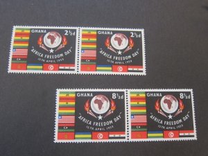 Ghana 1959 Sc 46-7 pair set MNH