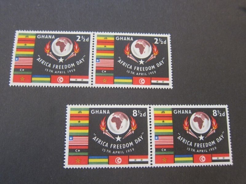 Ghana 1959 Sc 46-7 pair set MNH