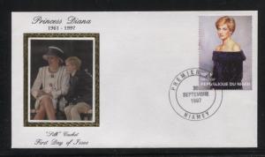 Niger-Scott 944-FDC- Princess Diana Memorial-Silk Cachet -30th Sept.1997 - 180fr