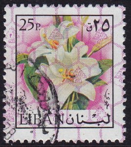 Lebanon - 1978 - Scott #C766 - used - Flower