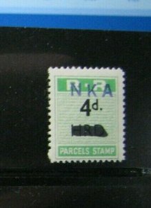 Rhodesia Railways Parcel Stamp Mint Never Hinged Lot of 1 NKA on HRD Overprint  