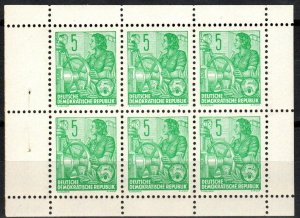 DDR #330c  MNH  Booklet Pane CV $5.00 (X2665)