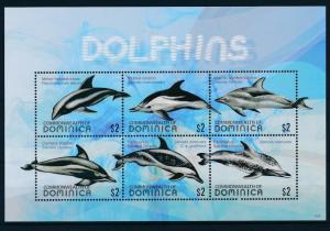 [29763] Dominica 2009 Marine Life Dolphins MNH Sheet