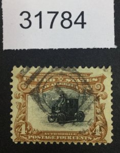 US STAMPS #296  USED LOT #31784