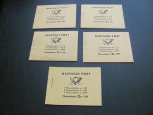 GERMANY DDR 1950S 5 BOOKLETS XF (100)