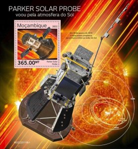 Mozambique - 2022 Parker Solar Probe Mission - Stamp Souvenir Sheet MOZ220118b1