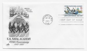 US 3001 32c US Naval Academy on FDC Artcraft Cachet Unaddressed ECV $7.50