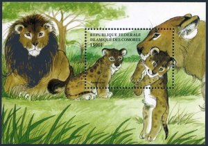 Comoro Isls 865,MNH. Fauna 1999:Panthera Leo.