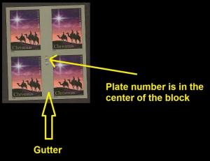 US 4945b Christmas Magi imperf NDC gutter center plate block MNH 2014