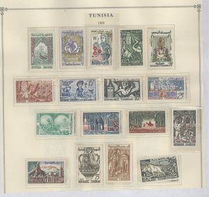 Tunisia #338/363B Mint (NH) Multiple