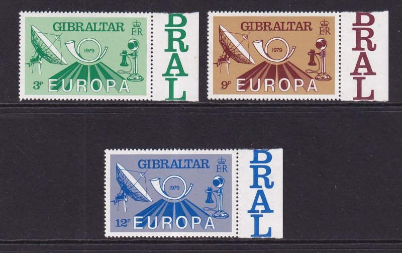 Gibraltar  #382-384   MNH  1979  Europa