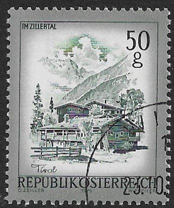 AUSTRIA 1973-78 50g Farmhouses Pictorial Sc 958 VFU