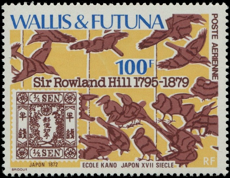 Wallis & Futuna Islands 1979 Sc 690-693 Birds Flower Sir Rowland Hill CV $11.90