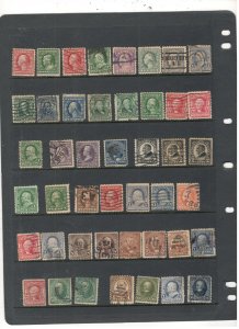 US 1800'S TO EARLY 1900'S COLLETION ON STOCK SHEET