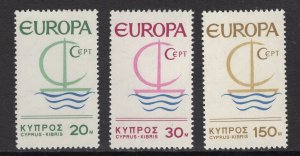 Cyprus  #275-277  MNH  1966   Europa