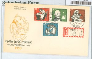 Germany B350-53 1956 Unaddressed