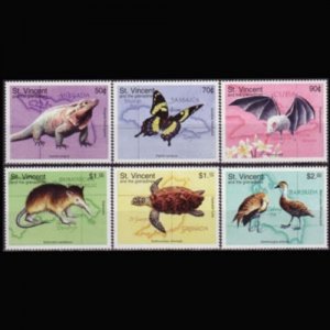 ST.VINCENT 1998 - Scott# 2542-7 Endang.Fauna Set of 6 NH