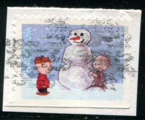 5022 US (49c) Charlie Brown Christmas SA, used on paper