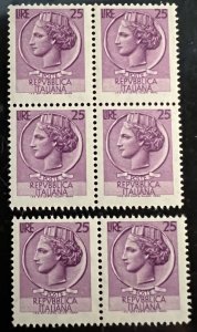 Italy Scott# 998G  Unused F/VF NH Lot of 6 stamps Cat $1.50