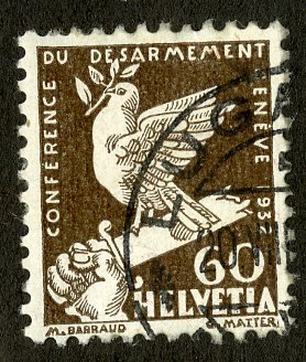 SWITZERLAND 214 USED SCV $8.75 BIN $3.50 BIRD