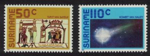 Suriname Appearance of Halley's Comet 2v 1986 MNH SG#1275-1276