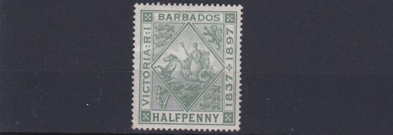 BARBADOS  1897    SG  117   1/2D    DIANMOND  JUBILEE  MH   